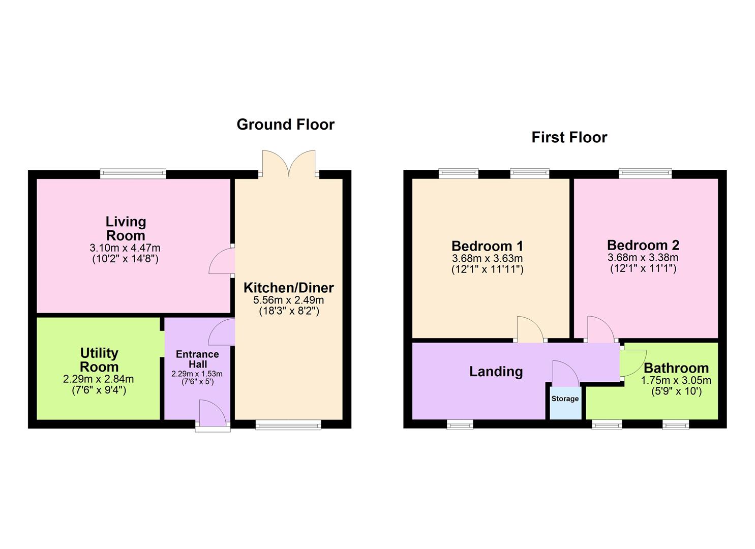 14, Holdfield, Peterborough floorplan