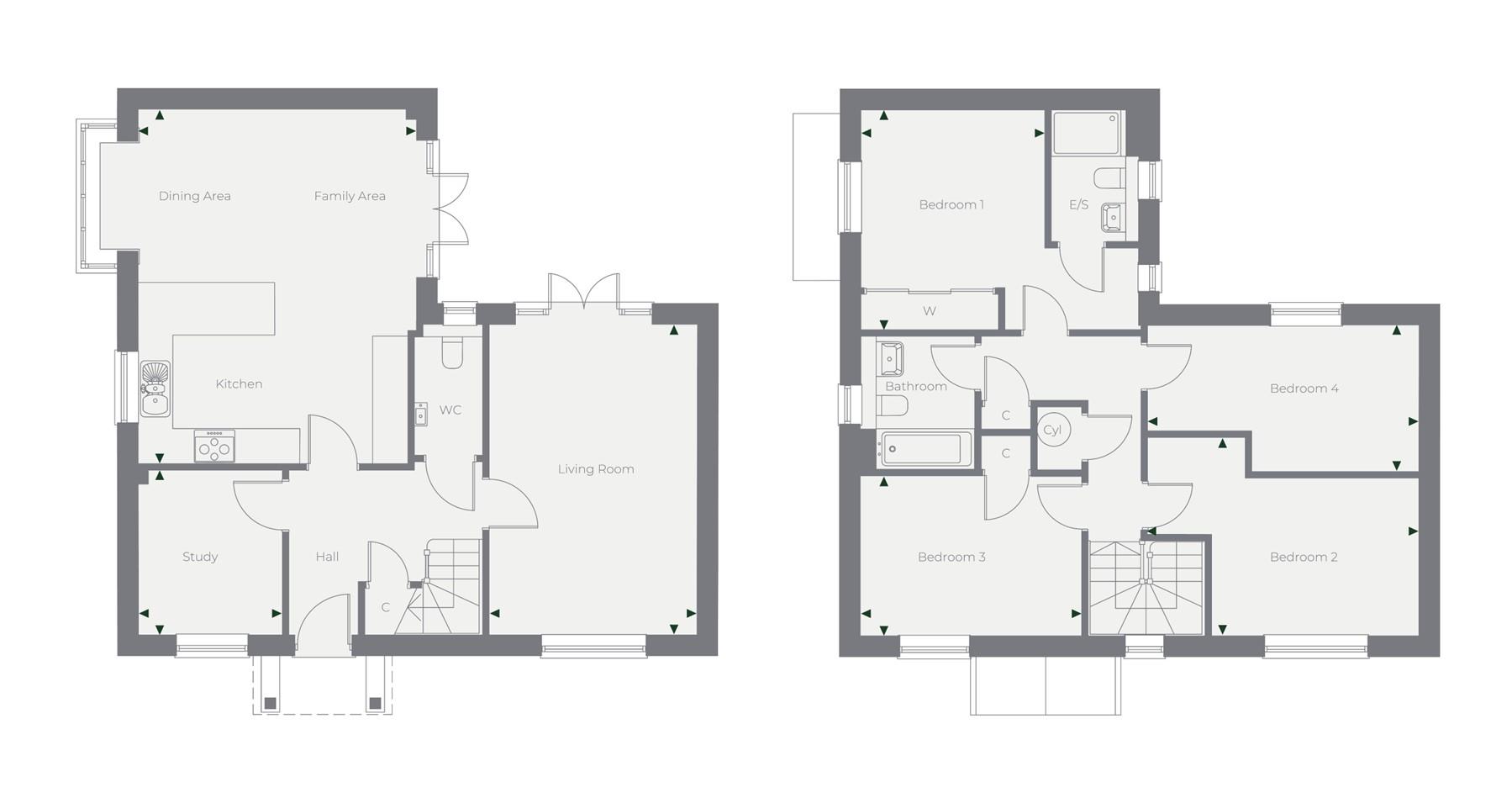 Plot 45, The Banbury, Lackham Place, Chippenham floorplan
