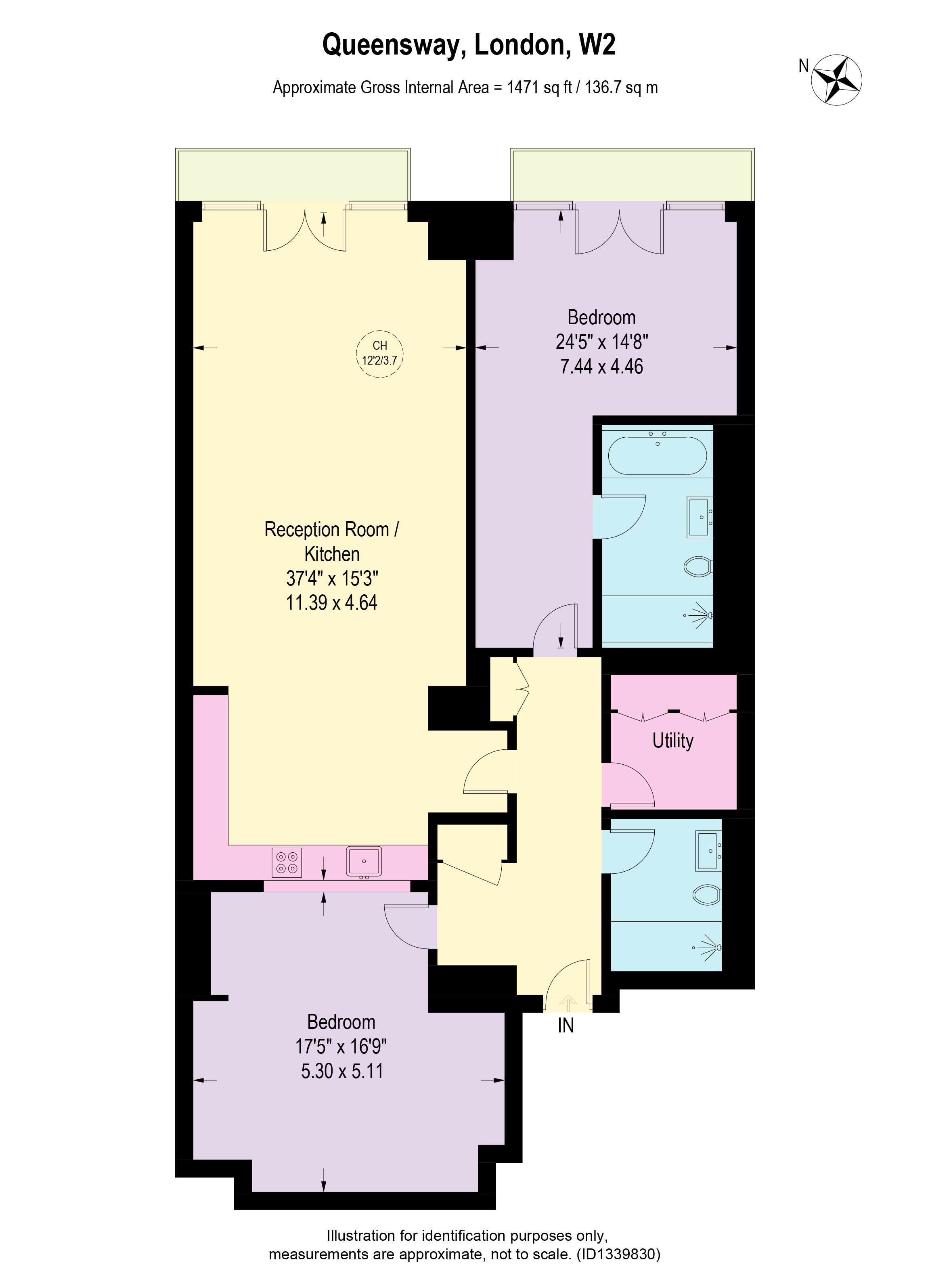 159, Queensway, London floorplan