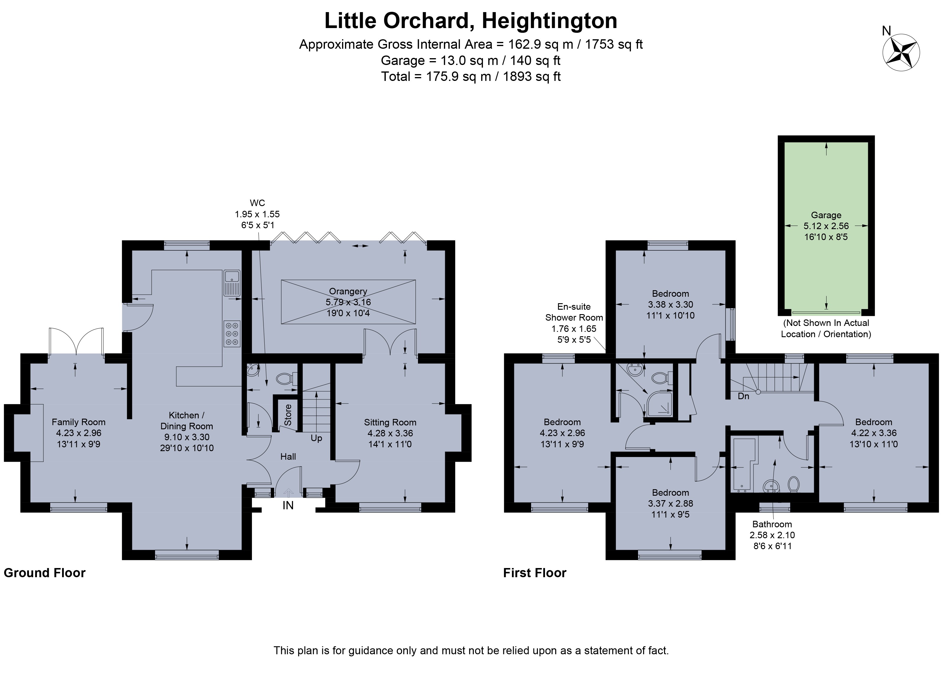 Little Orchard,, Heightington, Worcestershire floorplan
