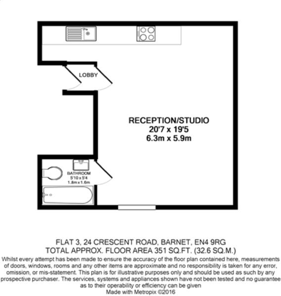 0 Bedrooms Studio to rent in Crescent Court, Crescent Road, New Barnet EN4