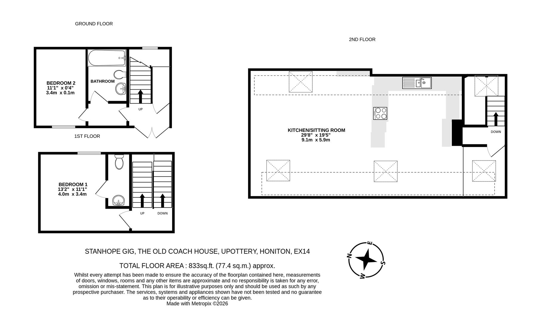Stanhope Gig, The Old Coach House, Honiton floorplan