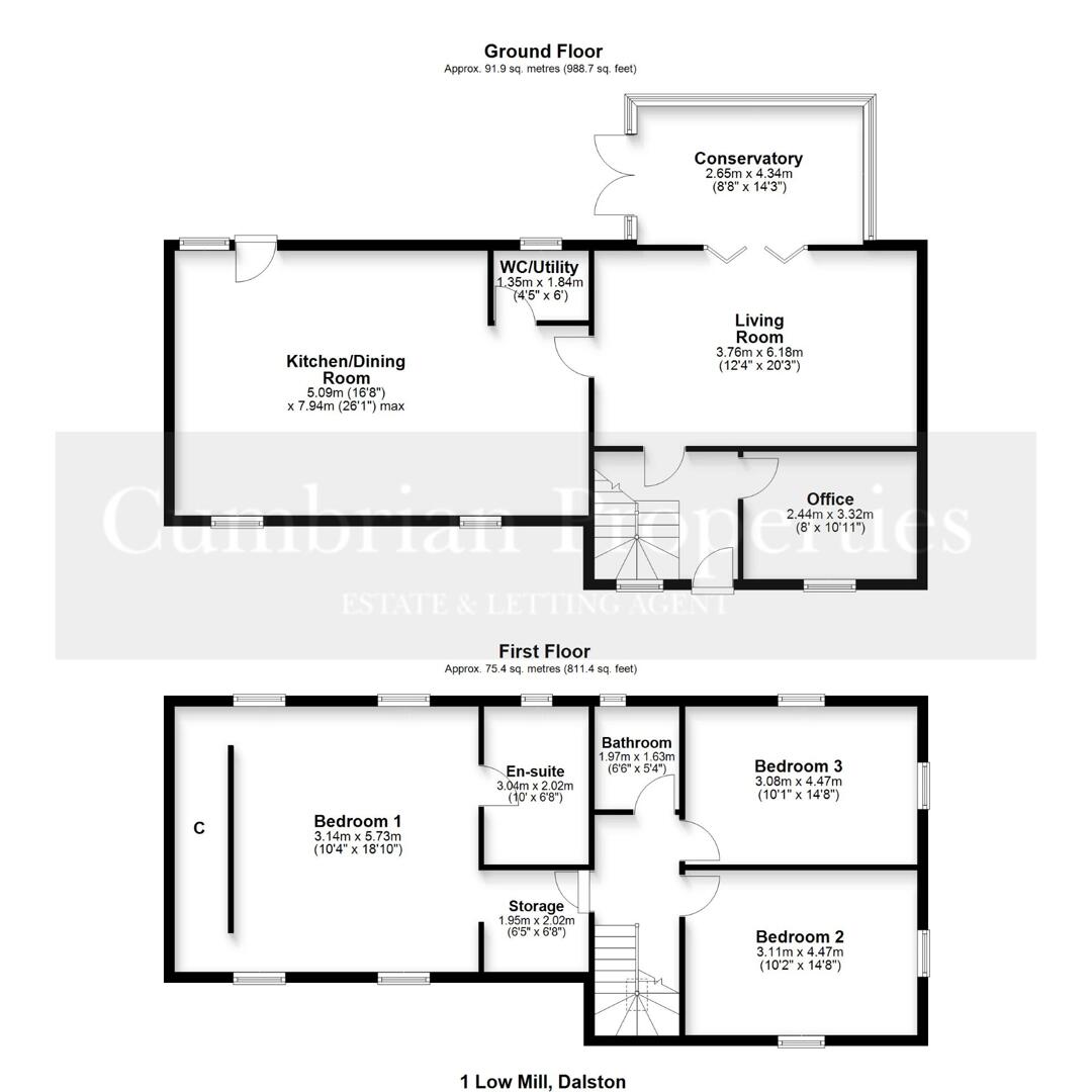 1 Low Mill, Dalston, Carlisle floorplan