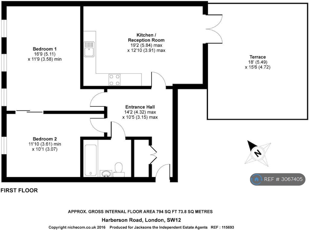 The Hub Buildings, Harberson Road, London floorplan