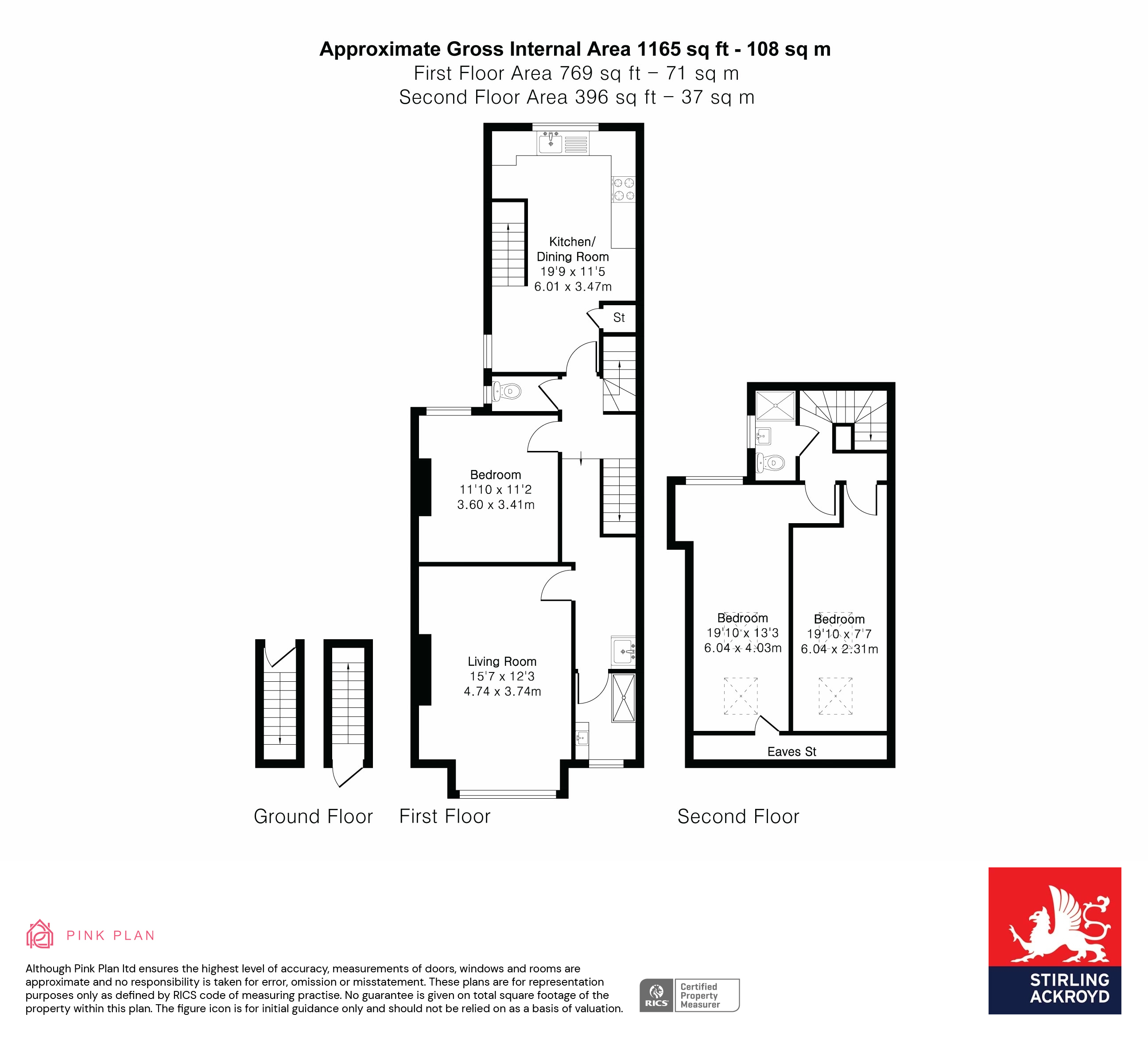Room 2, Flat 2, 62, Wavertree Road, London floorplan
