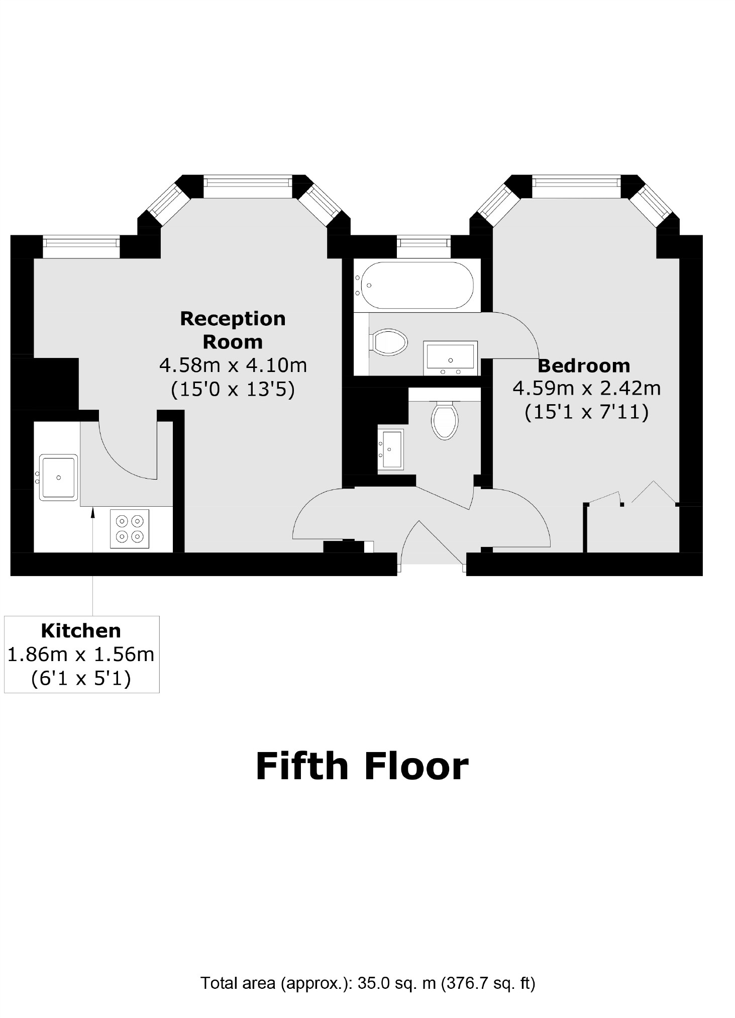 522, Chelsea Cloisters, London floorplan