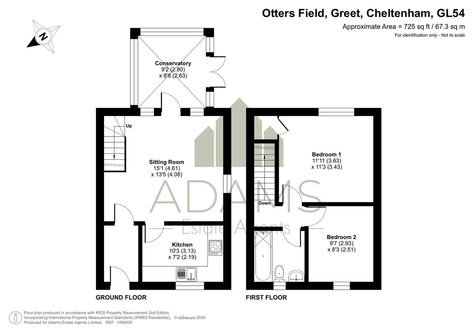 12, Otters Field, Greet, Nr Winchcombe floorplan