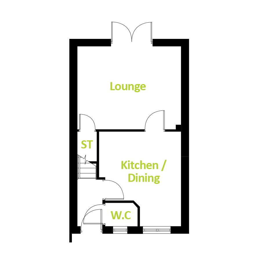 "The Caraway" at Brook Park East Road, Shirebrook, Mansfield NG20, 3