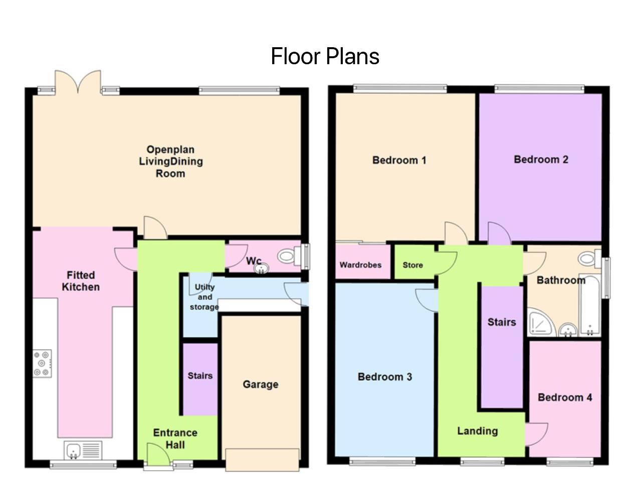 4 Bedrooms Detached house for sale in Elwyn Close, Stretton, Burton-On-Trent DE13