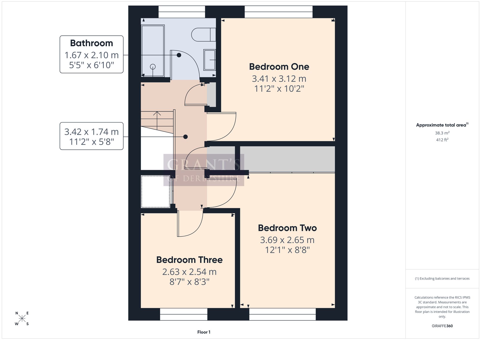 2 Woodside Main Street, Matlock floorplan