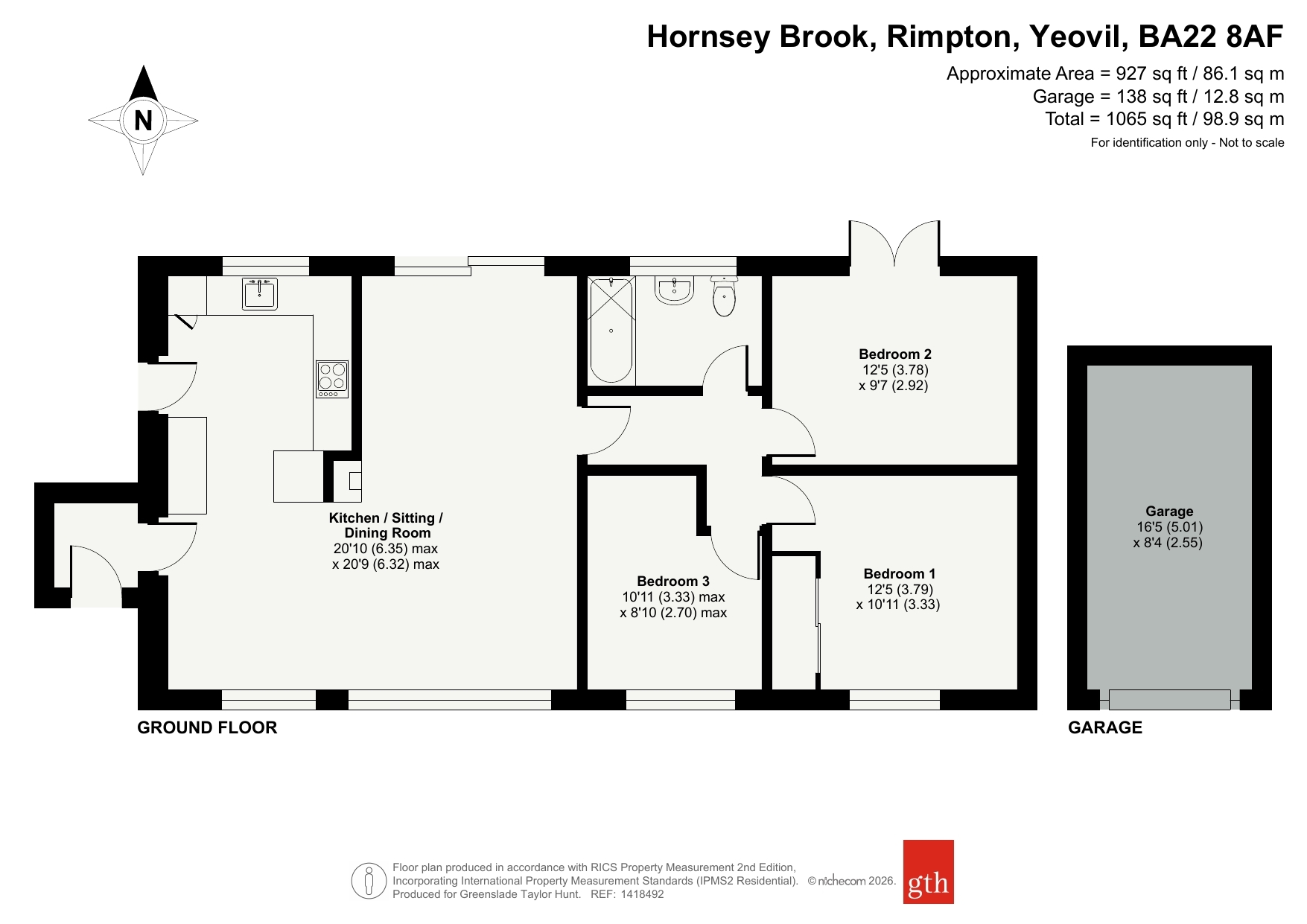 Hornsey Brook,, Rimpton, Somerset floorplan