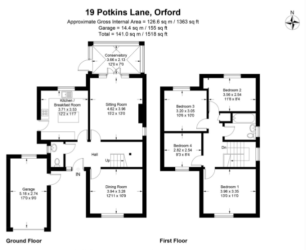 19, Potkins Lane, Orford,, Leiston floorplan