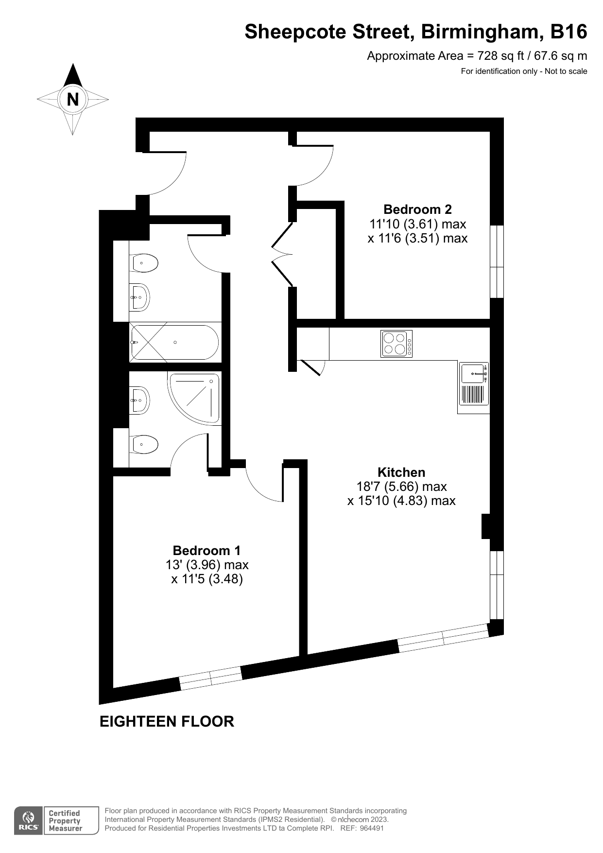 Apartment 120, 58, Sheepcote Street, Birmingham floorplan