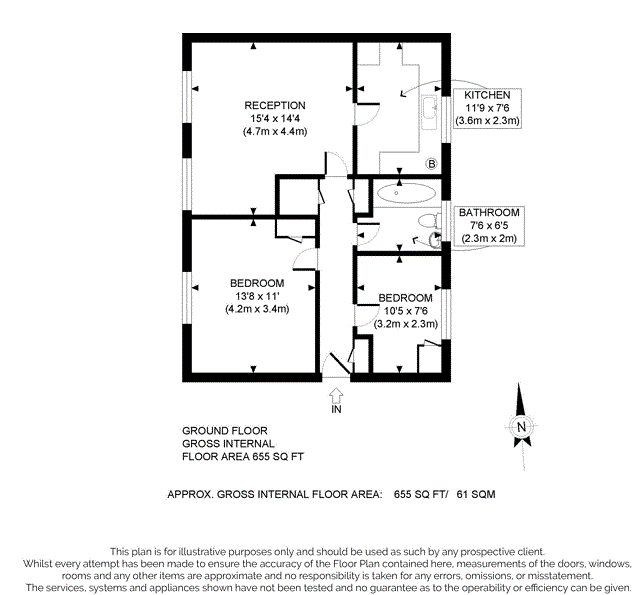 12, Harrington Court, Hertford Heath floorplan