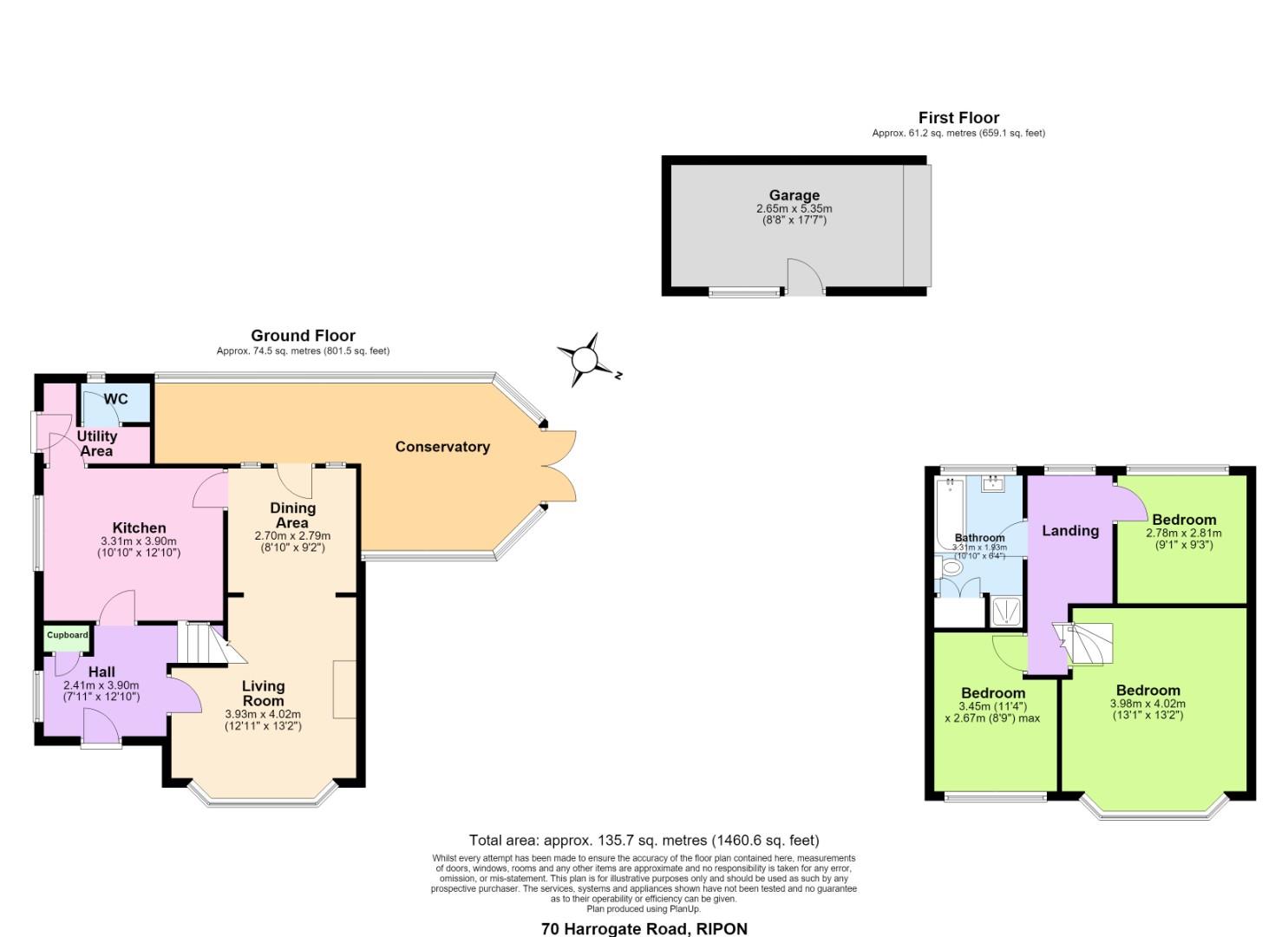 70, Harrogate Road, Ripon floorplan