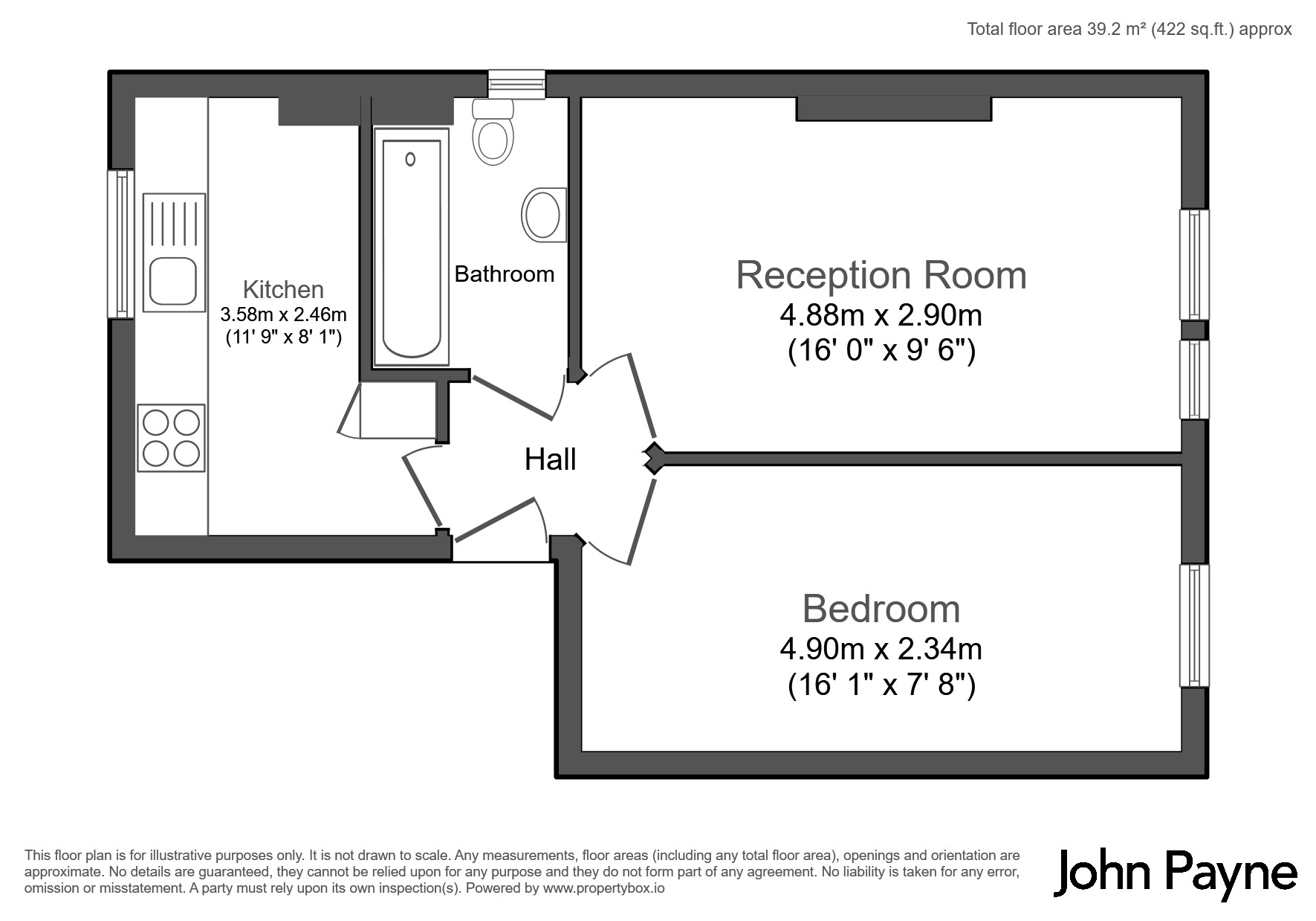 Flat 3, 72, Parkview Road, London floorplan