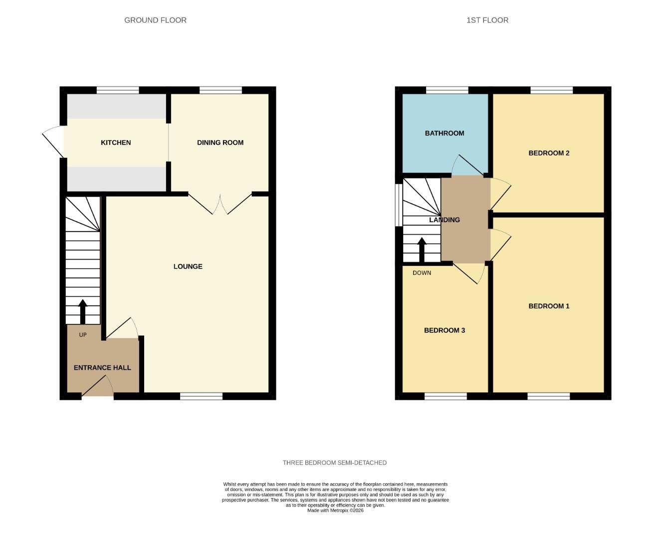 45, Oathills Drive, Tarporley floorplan