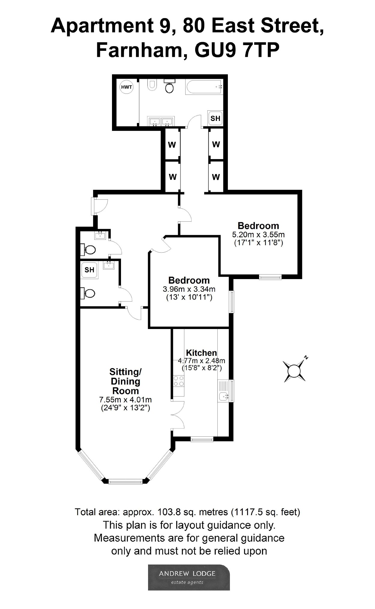 2 Bedrooms Flat for sale in East Street, Farnham GU9