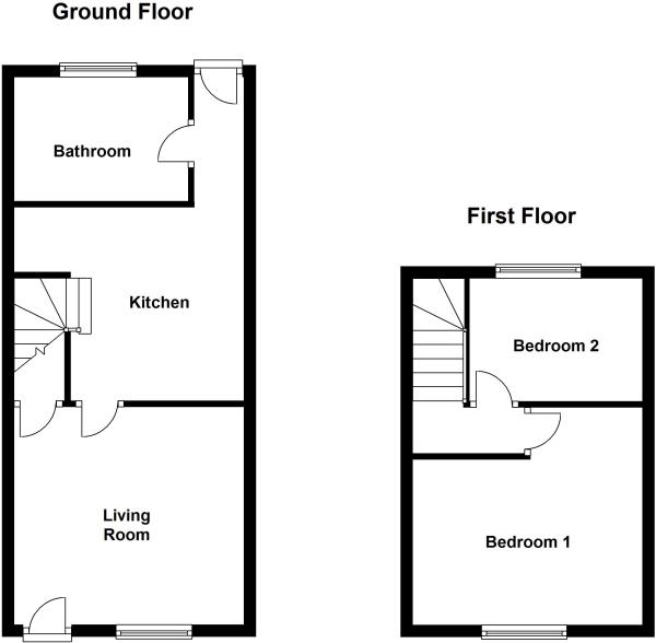 2 Bedrooms Terraced house to rent in Low Green, Knottingley WF11