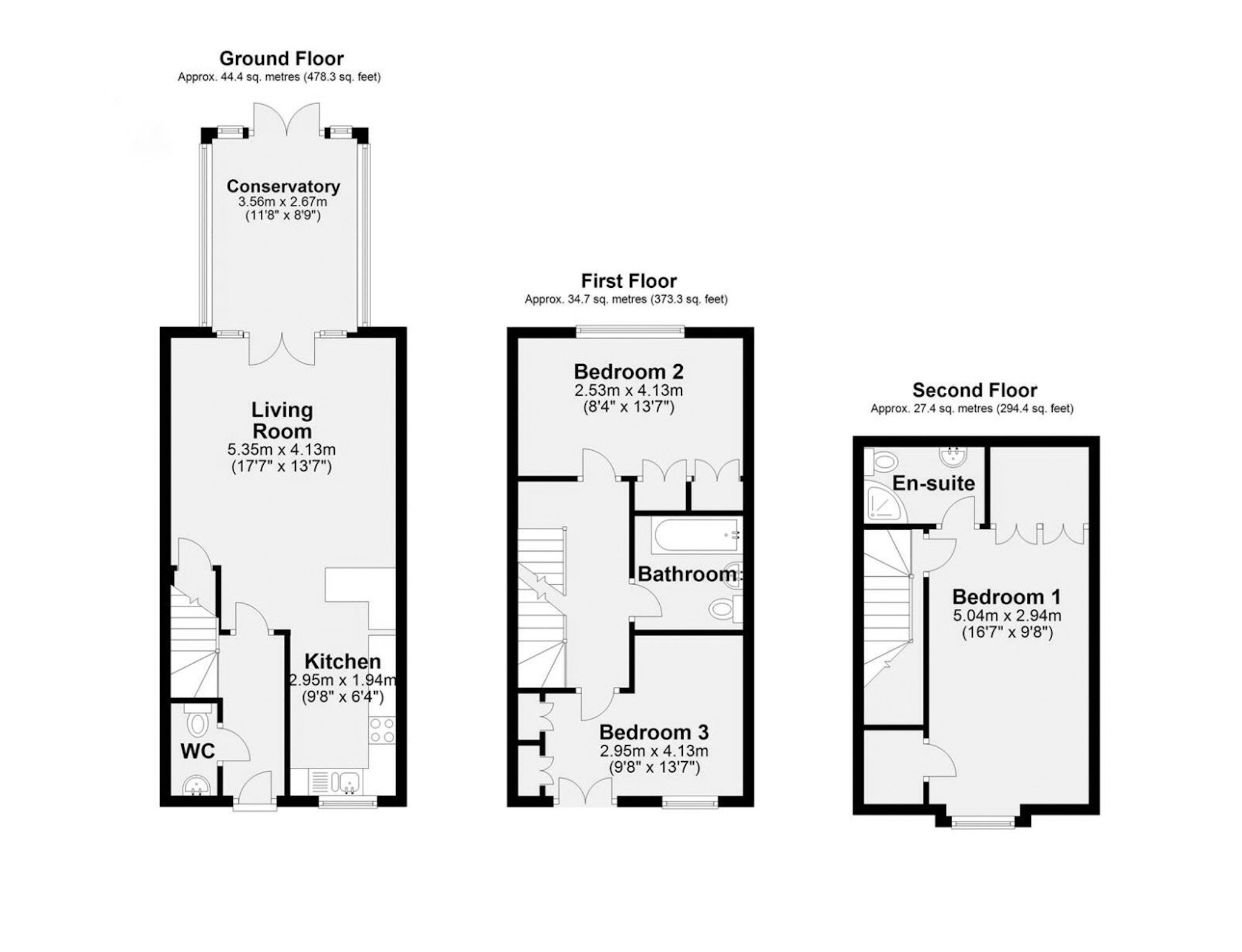 9 Swinton Close, York floorplan