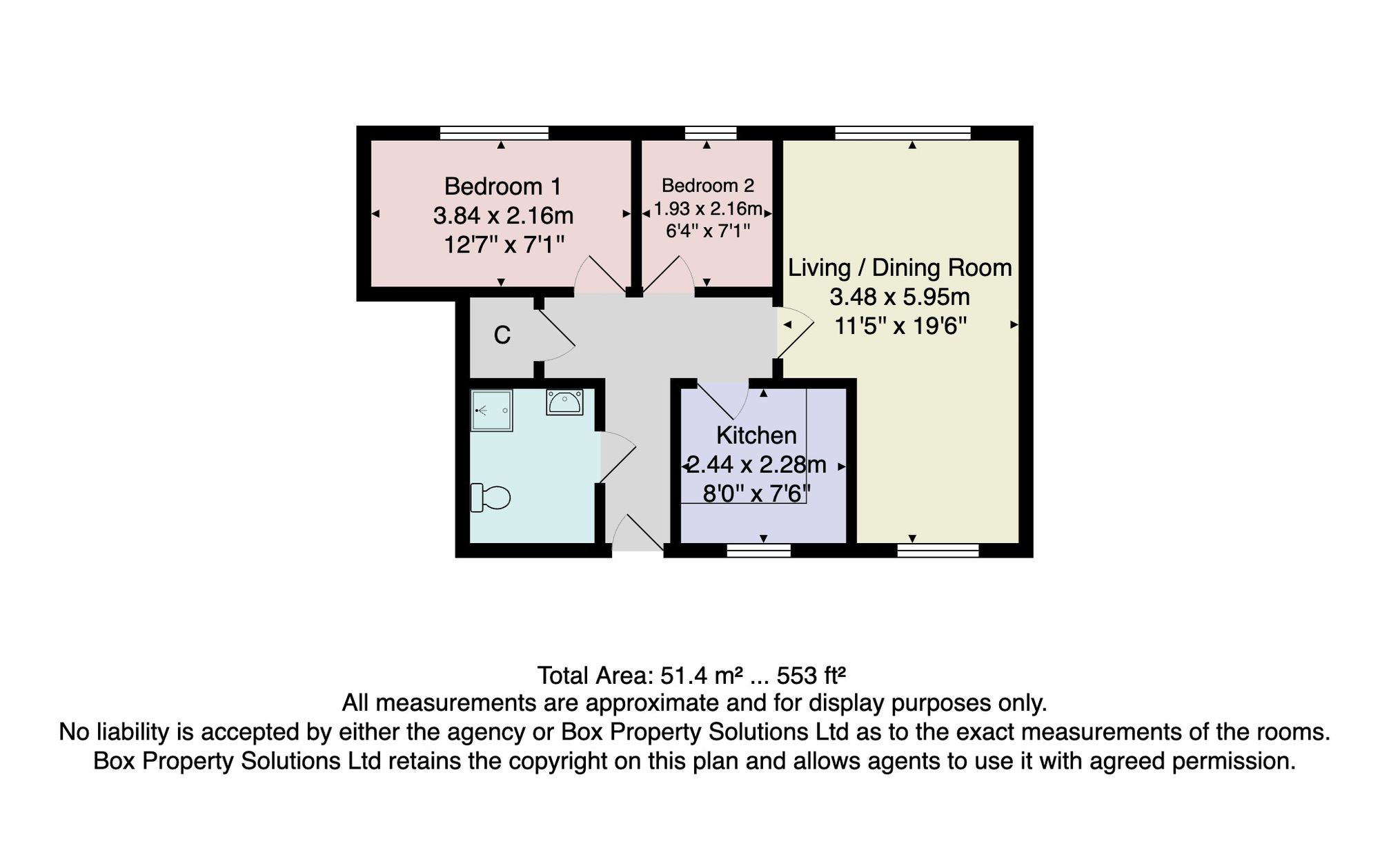 Flat 19, Charlwood, Harrogate floorplan