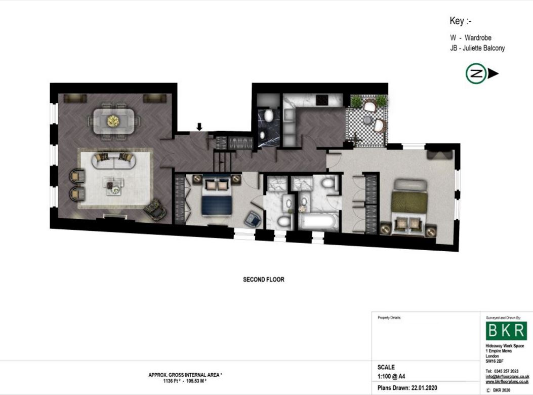10, 21-22, Prince of Wales Terrace, London floorplan