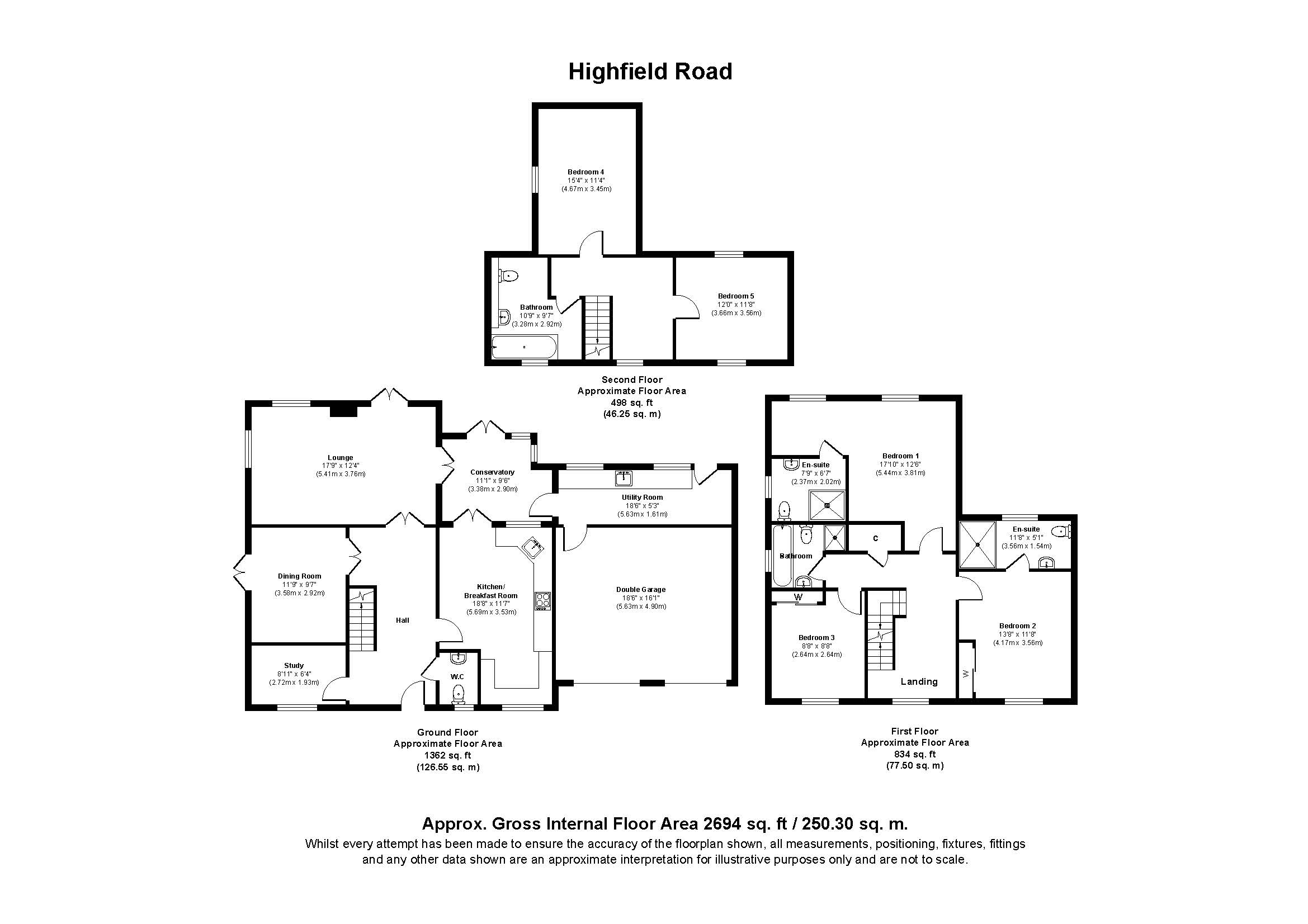 11, Highfield Road, Ferndown floorplan