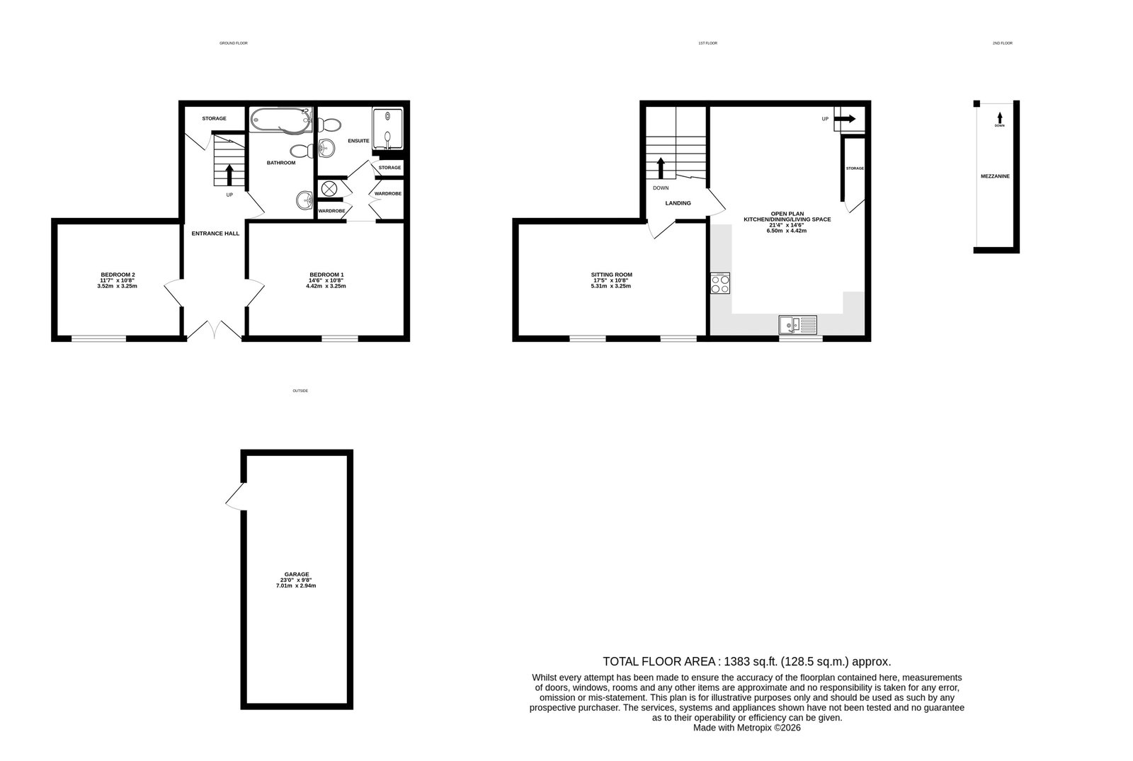 Kiln Cottage, Hereford floorplan