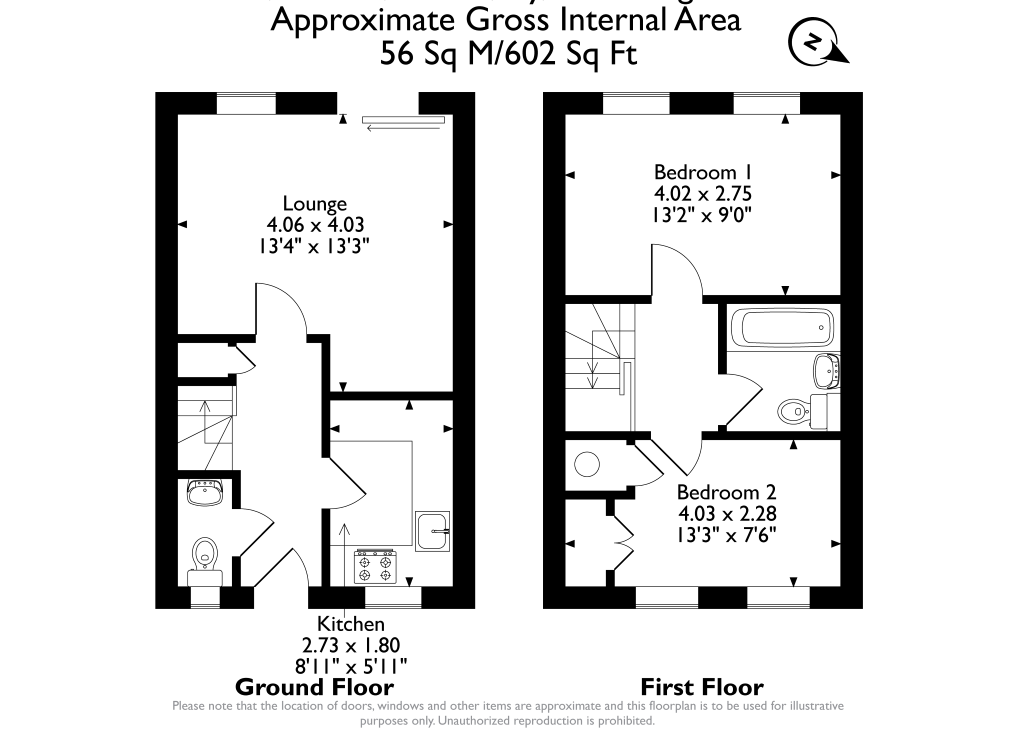 65, Bellairs, Sutton floorplan