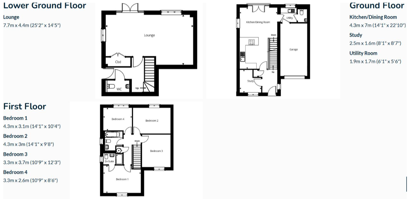 3, Exeter floorplan