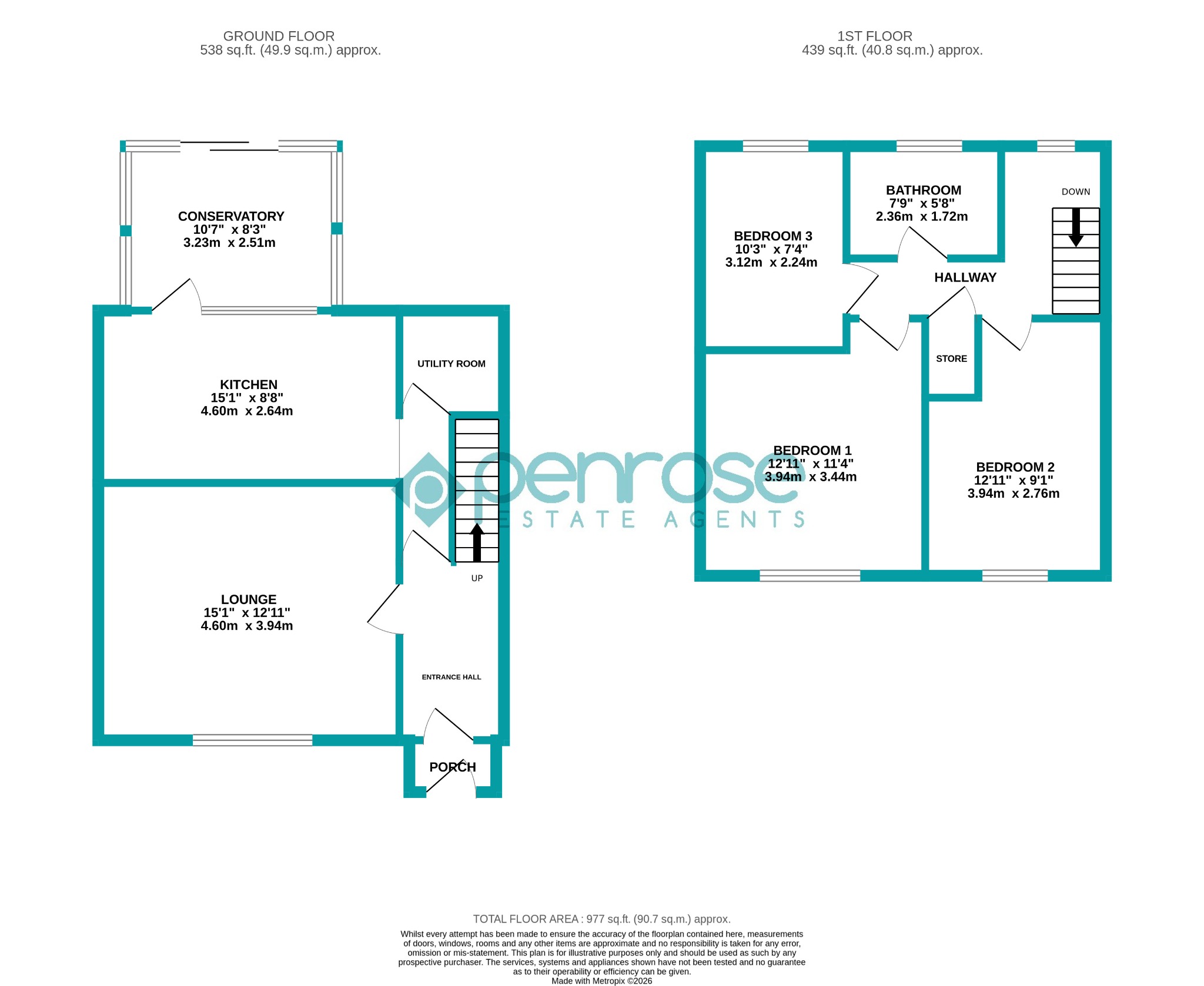 63 Grove Road, Houghton Regis, Bedfordshire floorplan
