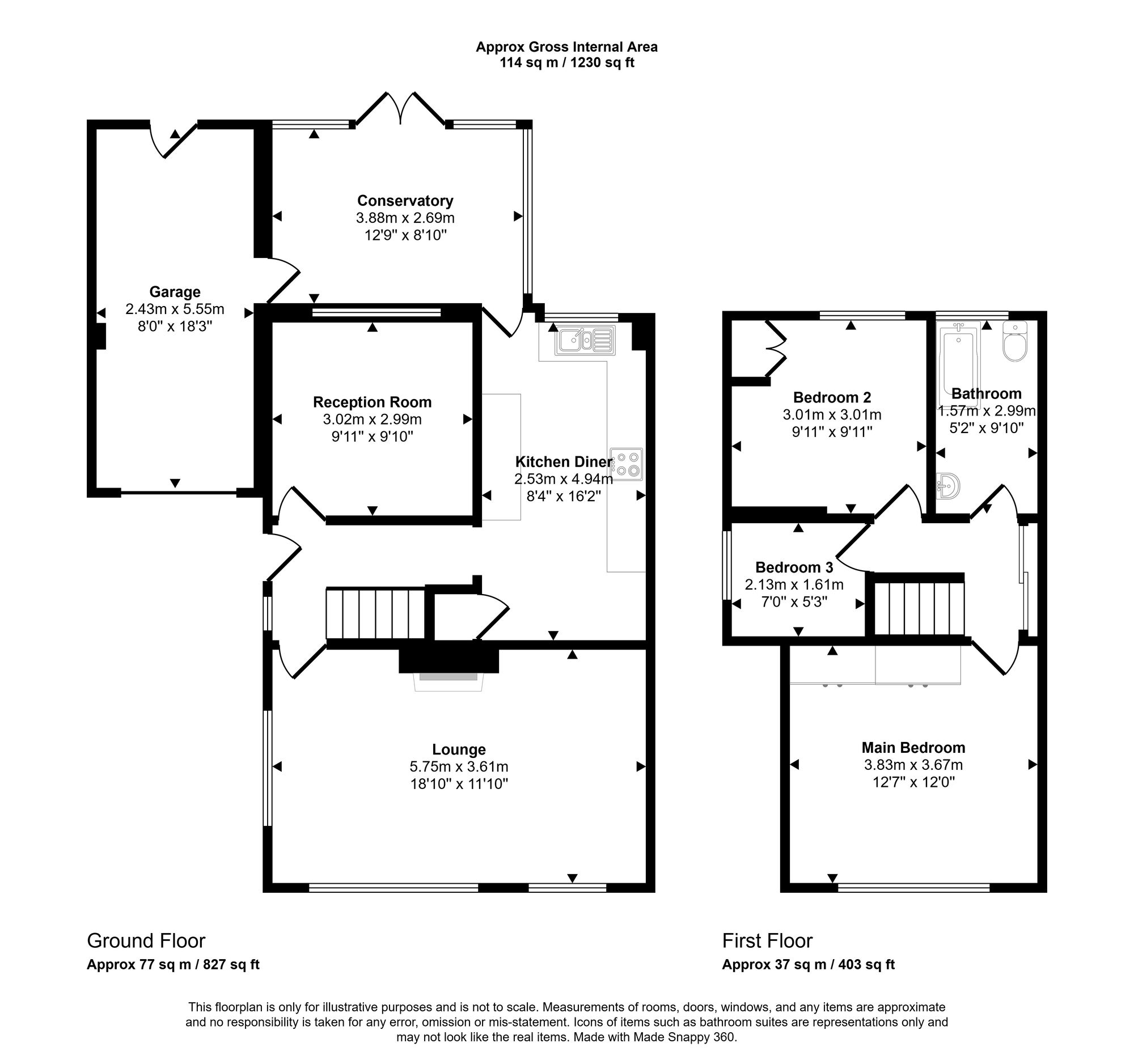 47 Elnup Avenue, Wigan floorplan