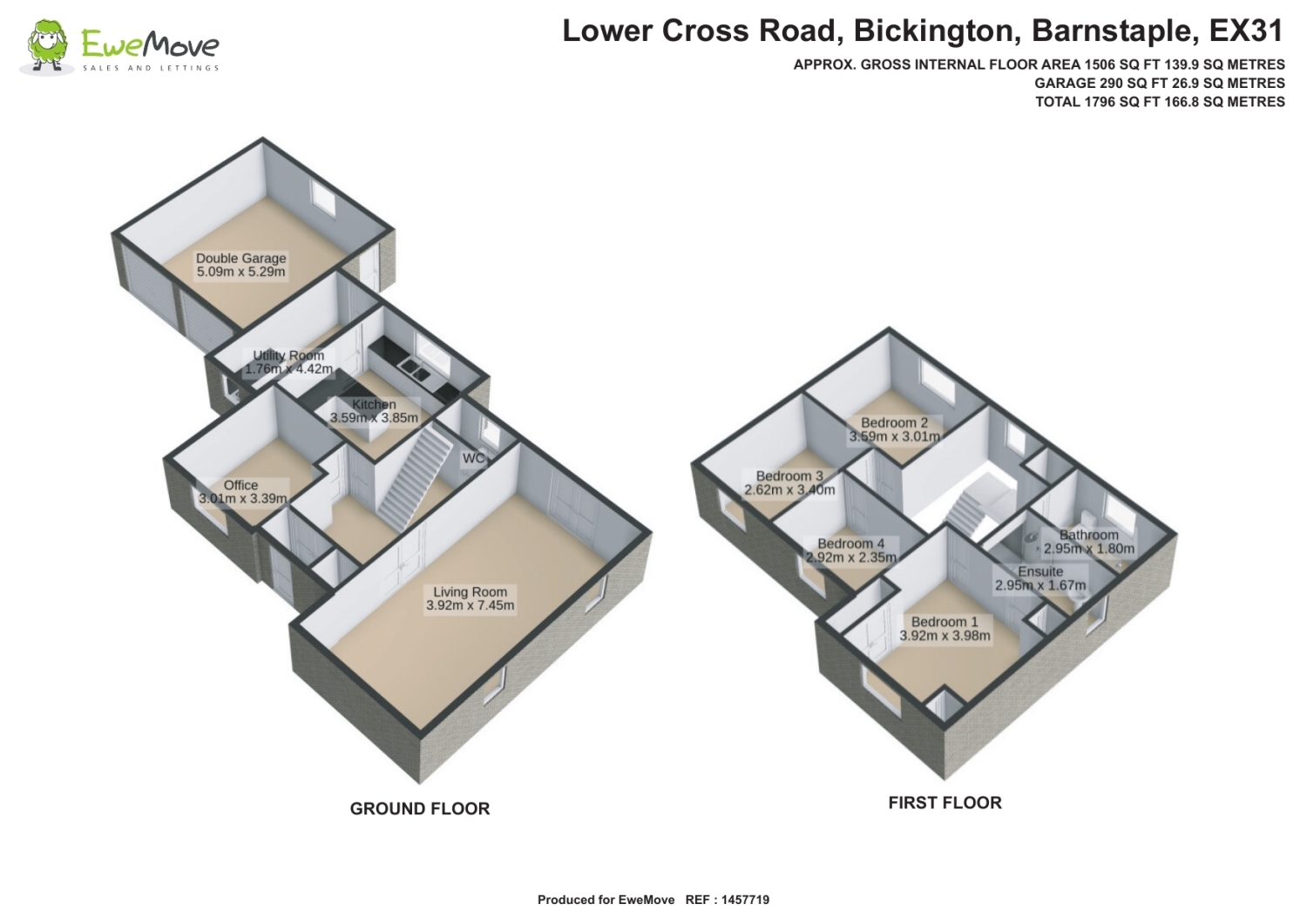 41, Lower Cross Road, Barnstaple floorplan