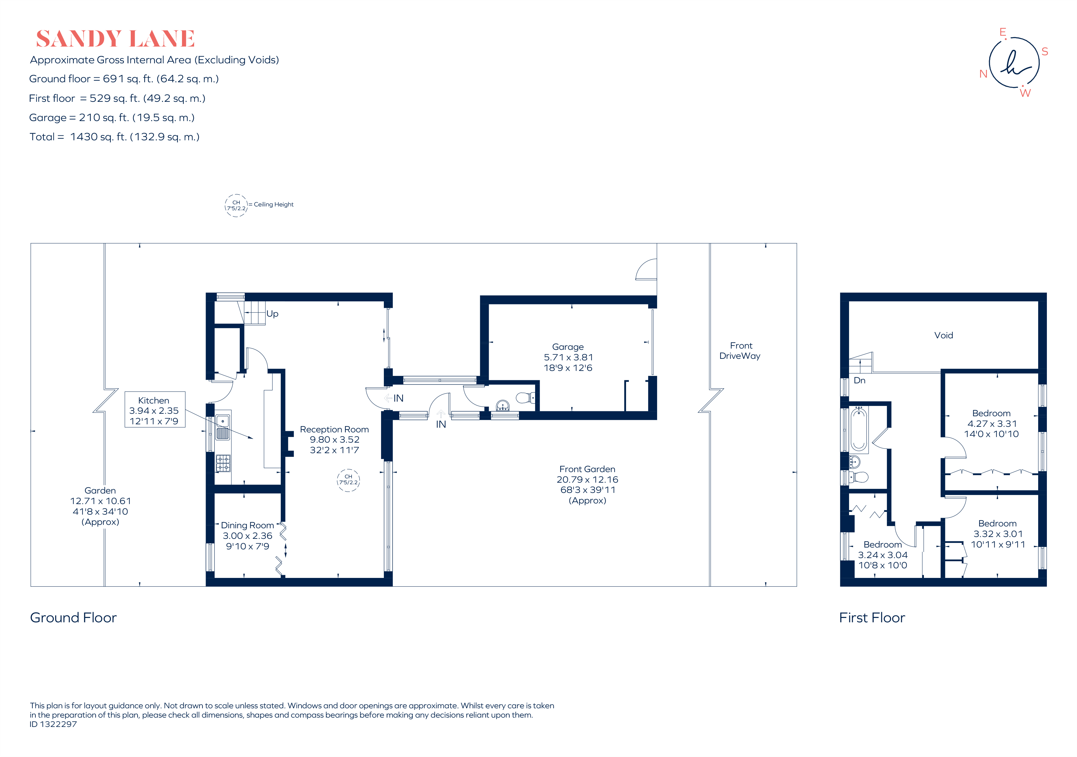 60, Sandy Lane, Richmond floorplan