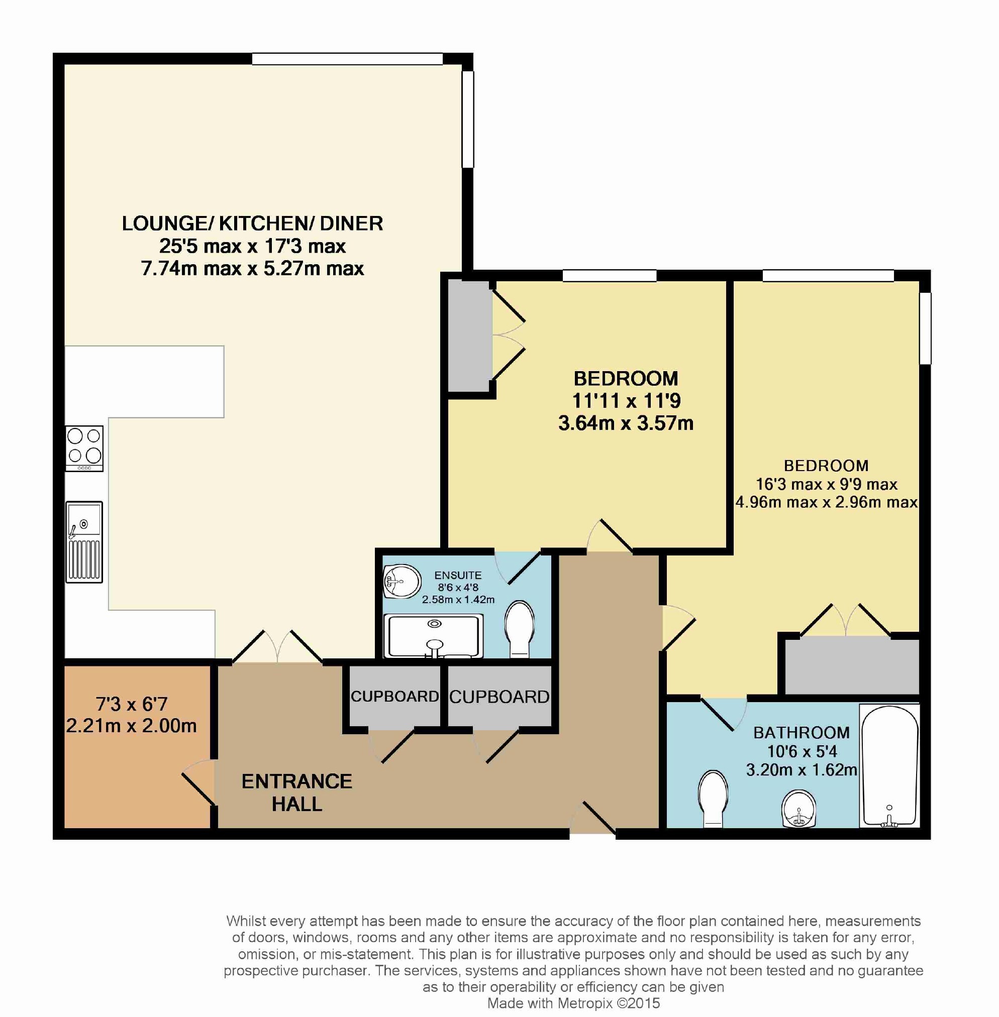 Flat 2, Hadlow House, Green Street Green floorplan