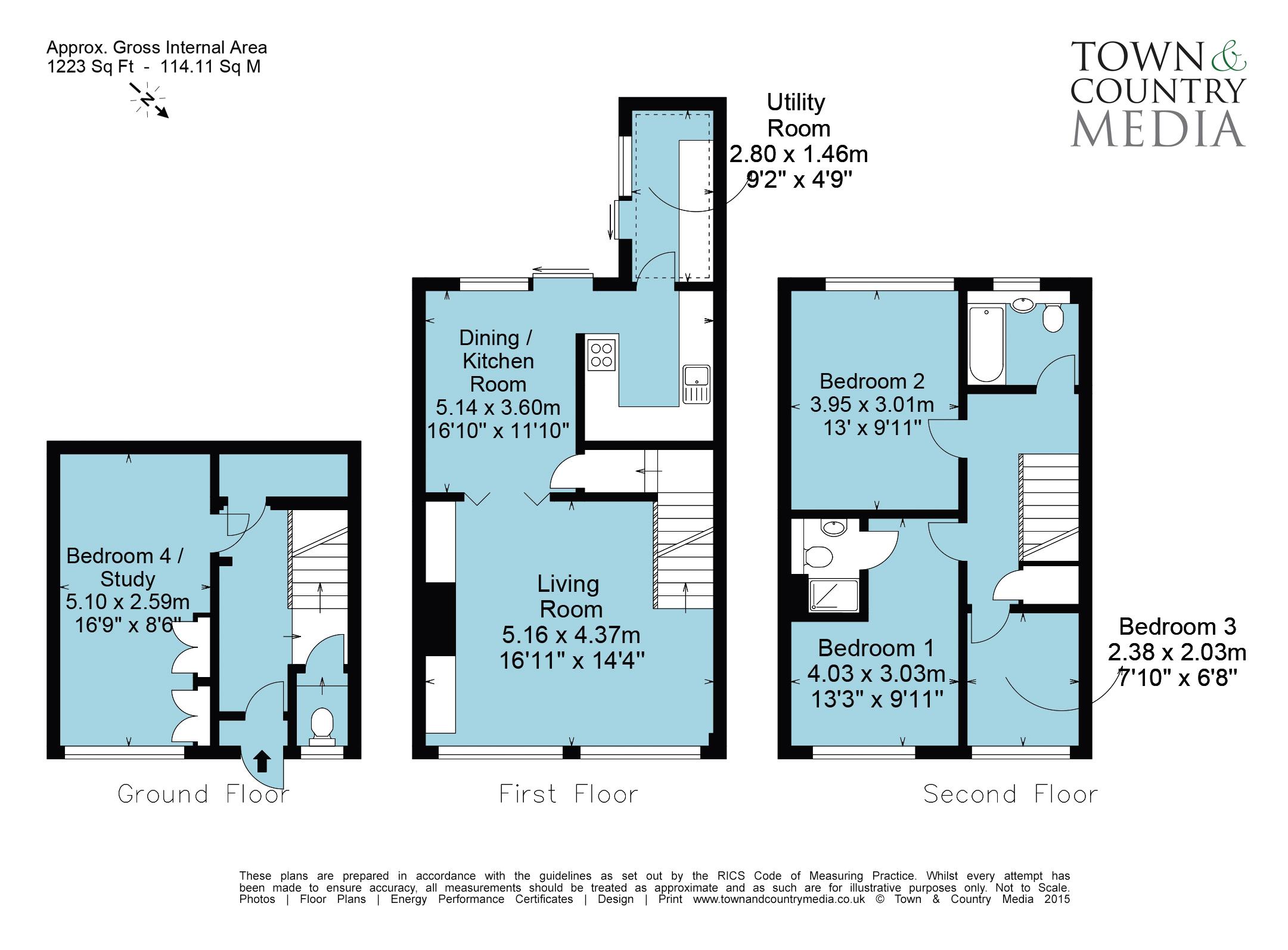 3 Bedrooms End terrace house to rent in Solsbury Way, Bath BA1