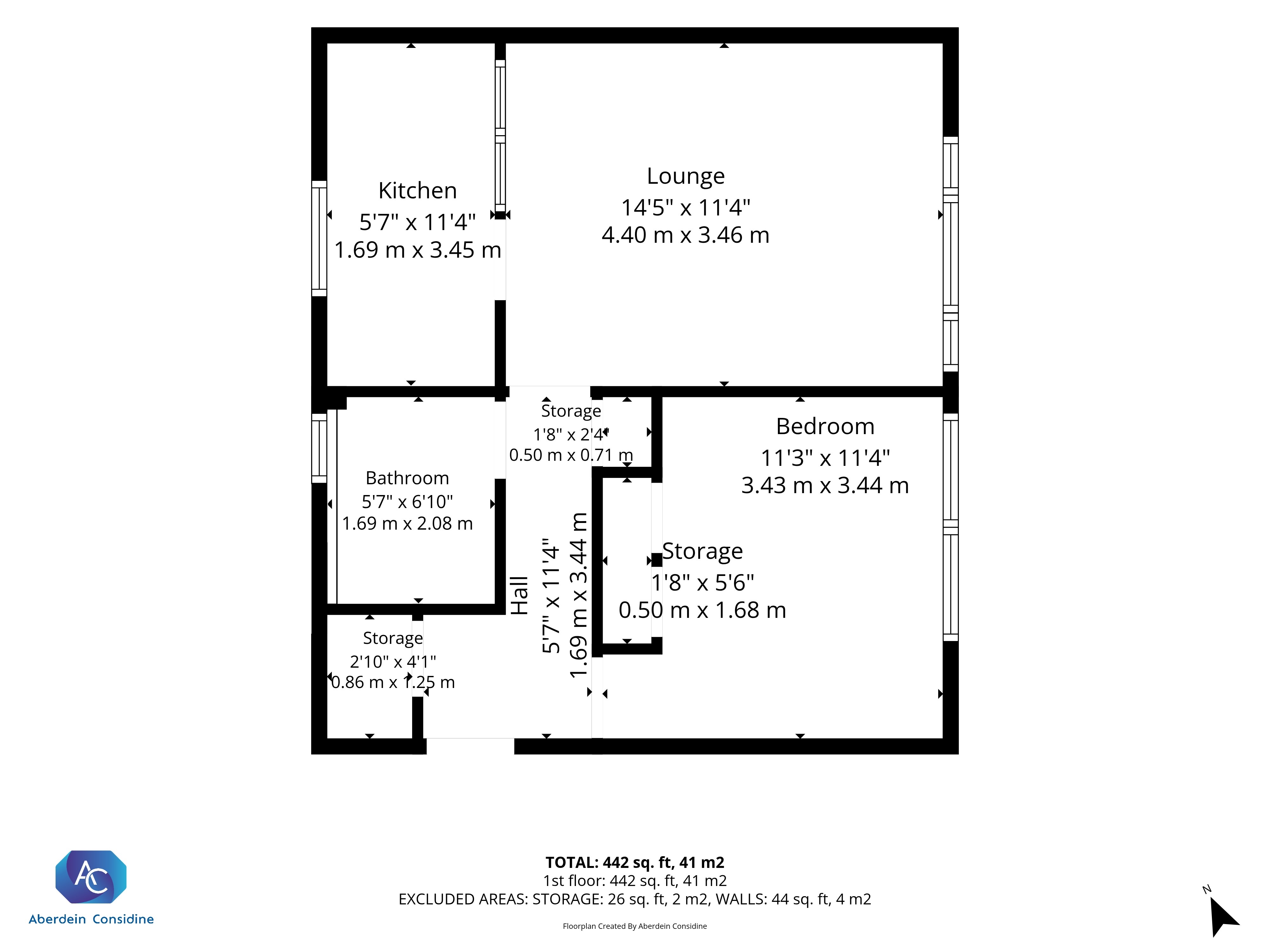 1/2, 5 Maxwell Grove, Glasgow, Glasgow City, G41 floorplan