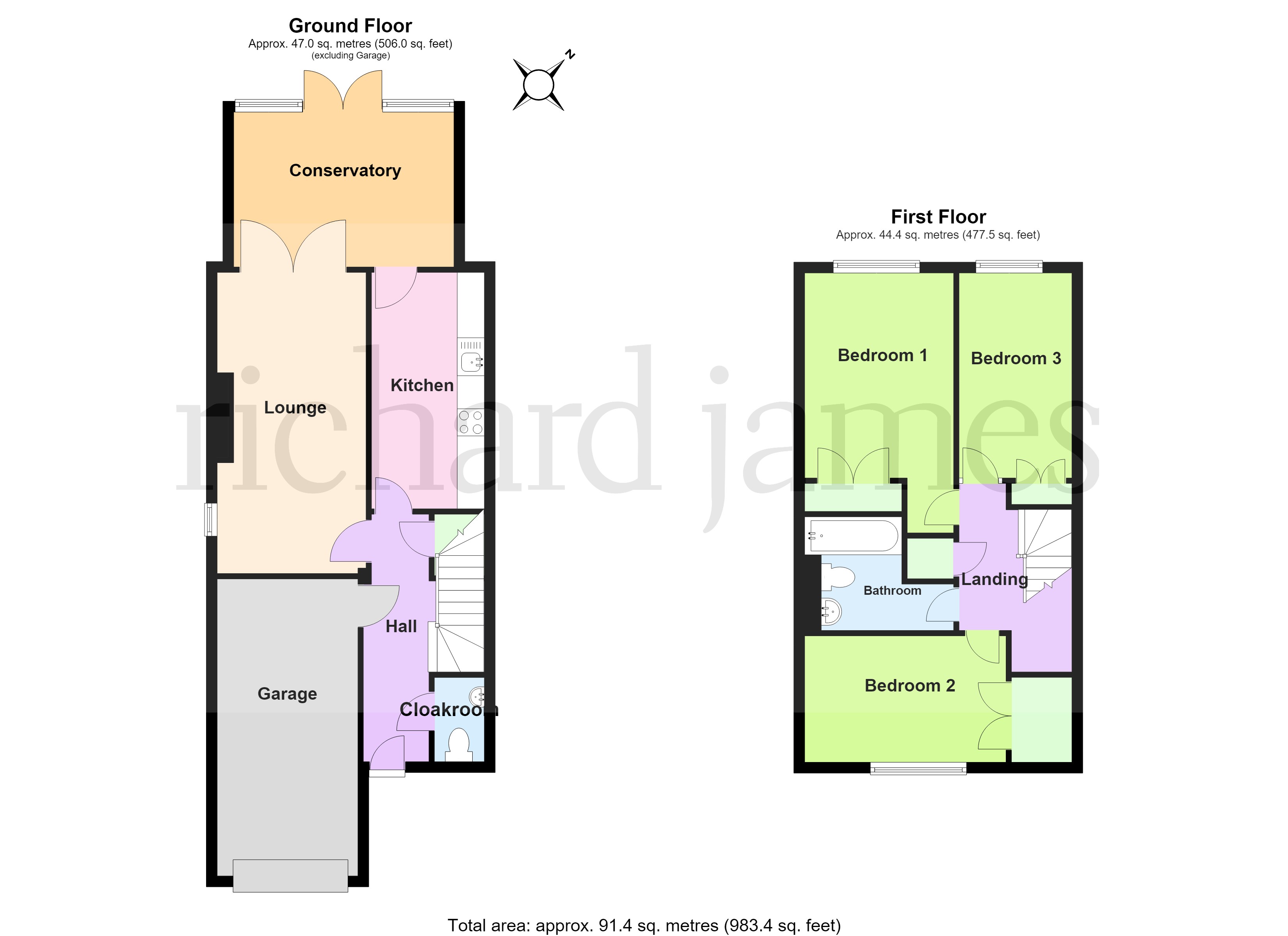 1, Oak Street, Rushden floorplan