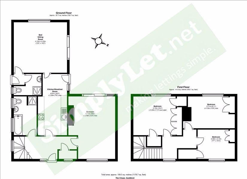 5 Bedrooms Semi-detached house to rent in The Chase, Guildford GU2