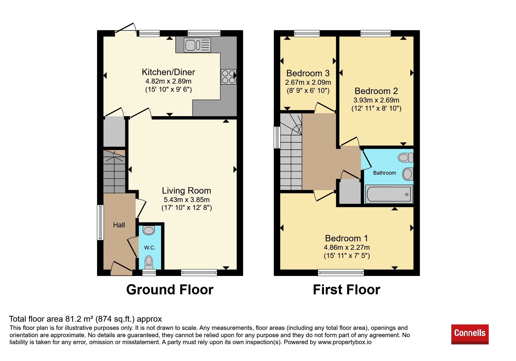 37, Brick Crescent, Bedford floorplan