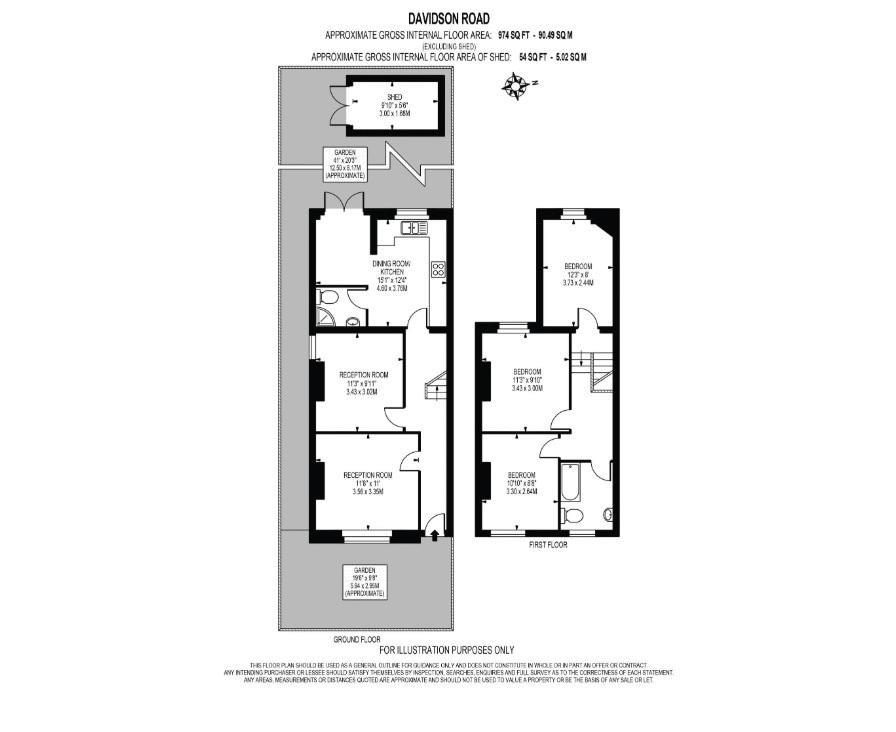 13, Davidson Road, Croydon floorplan