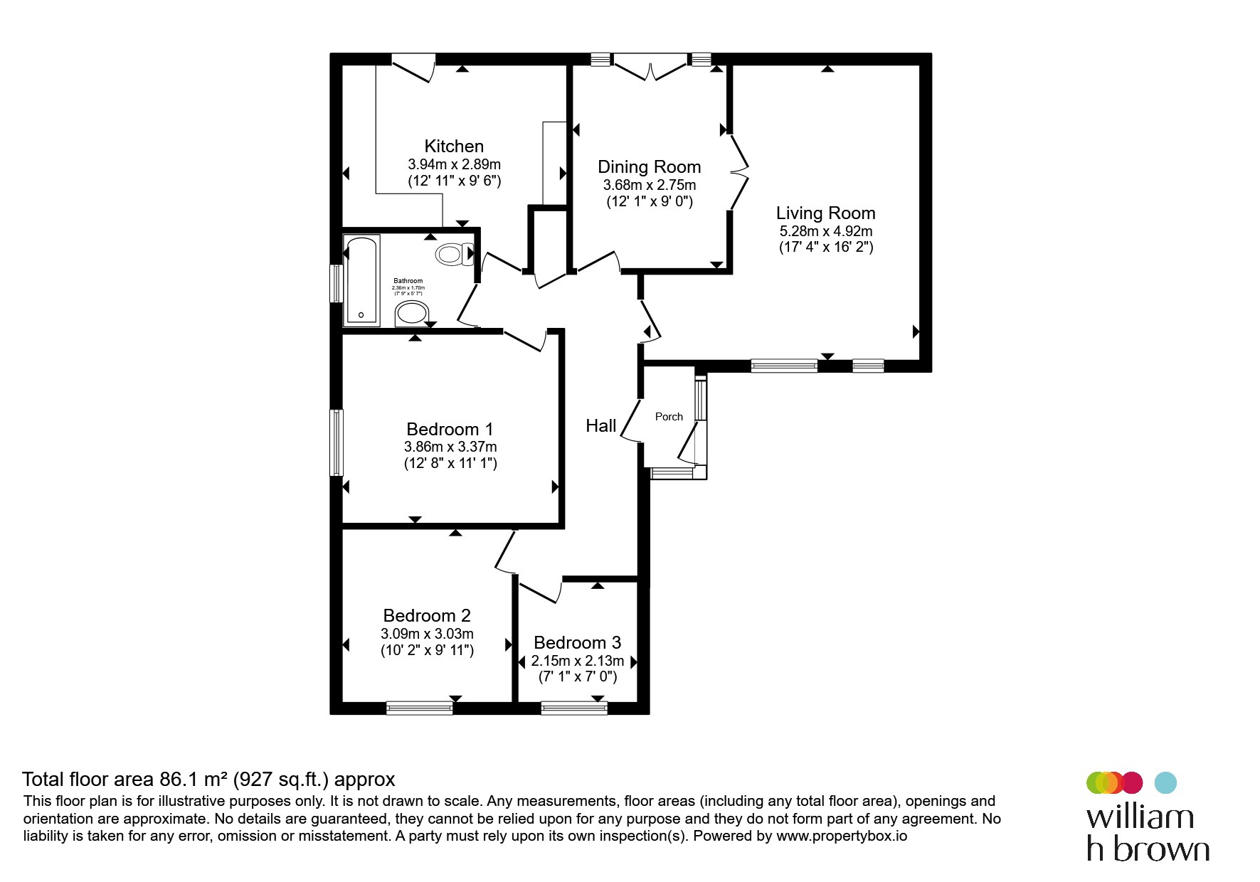 1, St. Ives Close, Ipswich floorplan