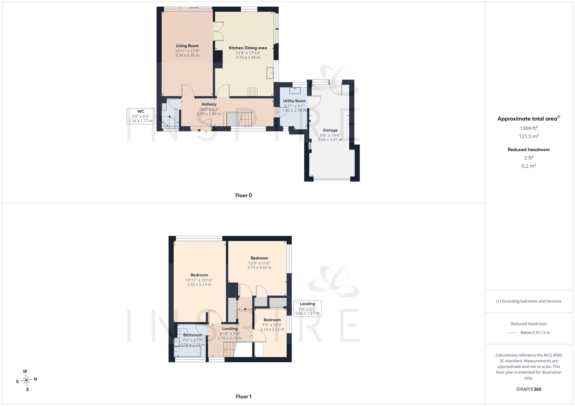2 Kithurst Close, Crawley floorplan