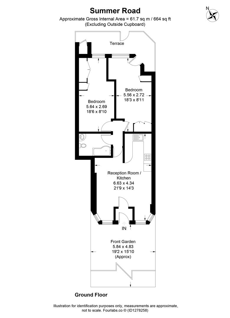 128, Summer Road, Thames Ditton floorplan