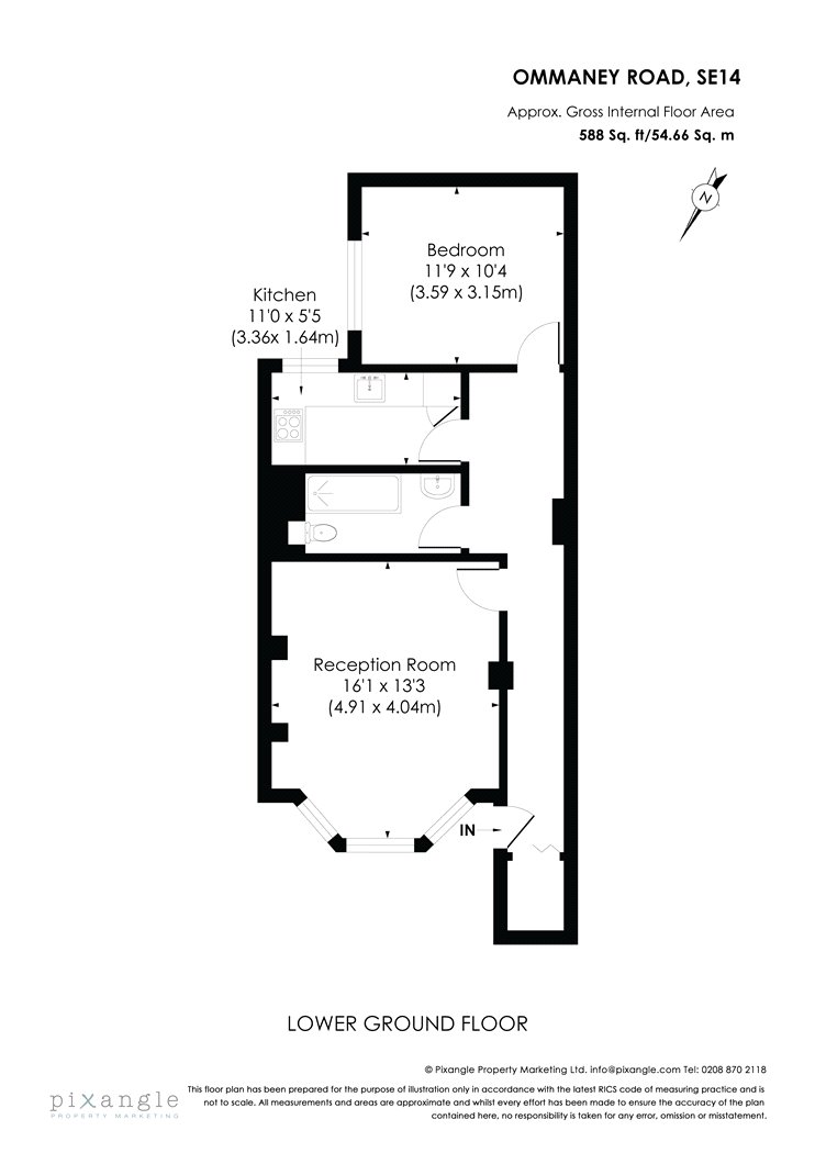 1 Bedrooms Flat to rent in Ommaney Road, London SE14