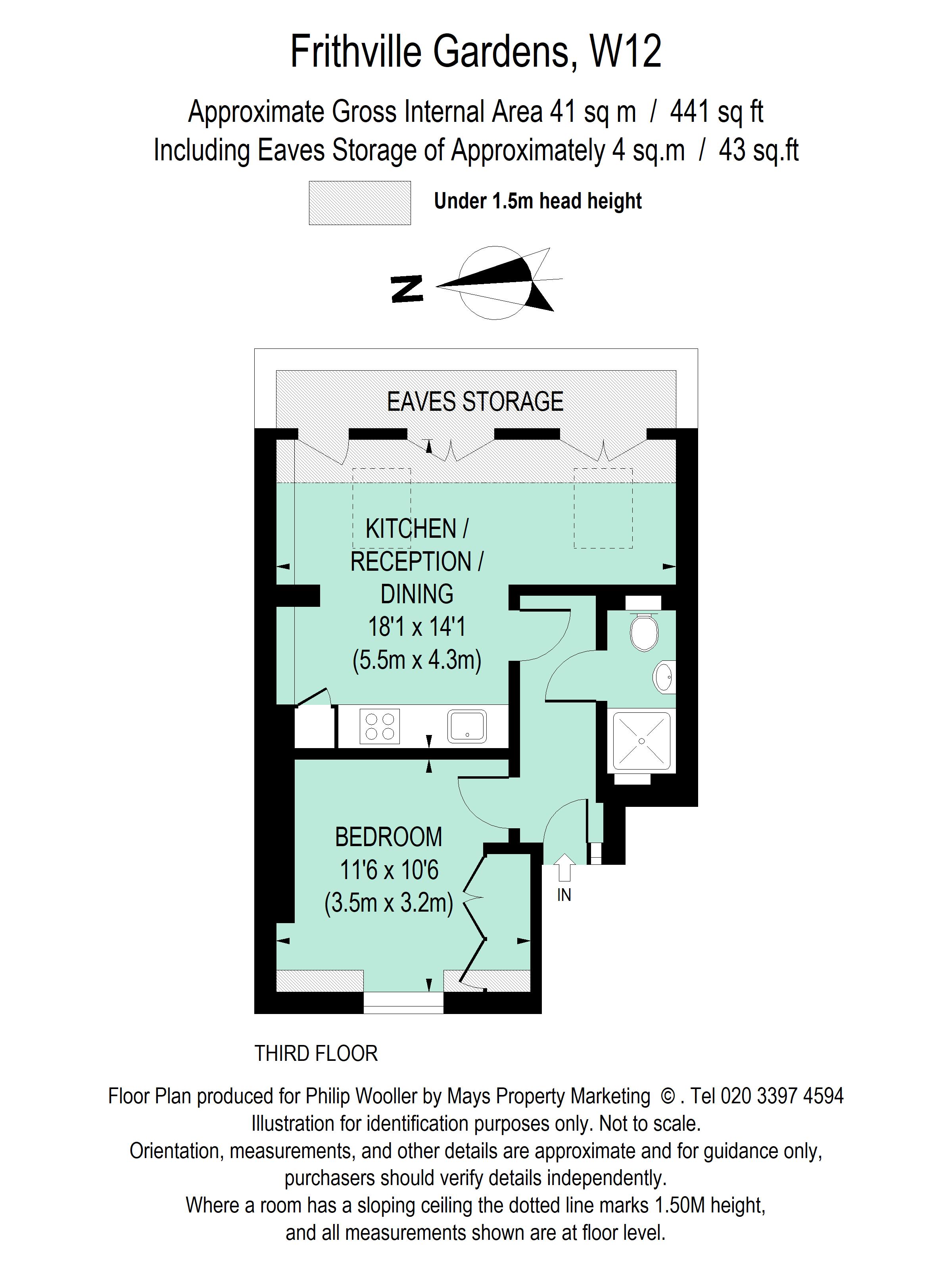 Flat 5, 13, Frithville Gardens, London floorplan