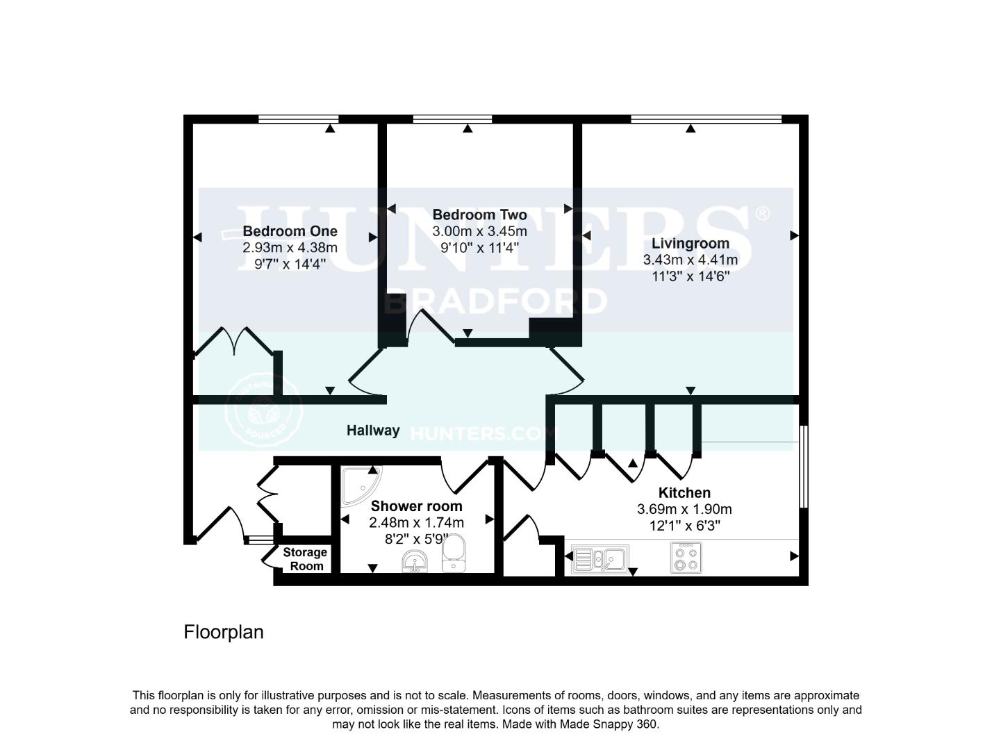 71 Buchan Towers, Radwell Drive, Bradford floorplan