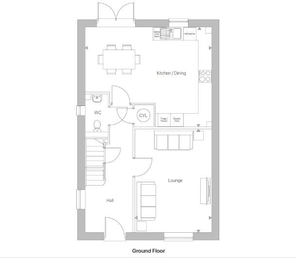 The Bradgate, Plot 367, Field Farm, Stapleford floorplan