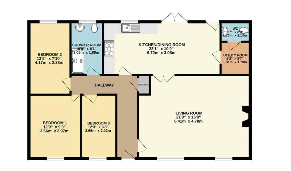 Unmarked Road, Rhos, Llandysul floorplan