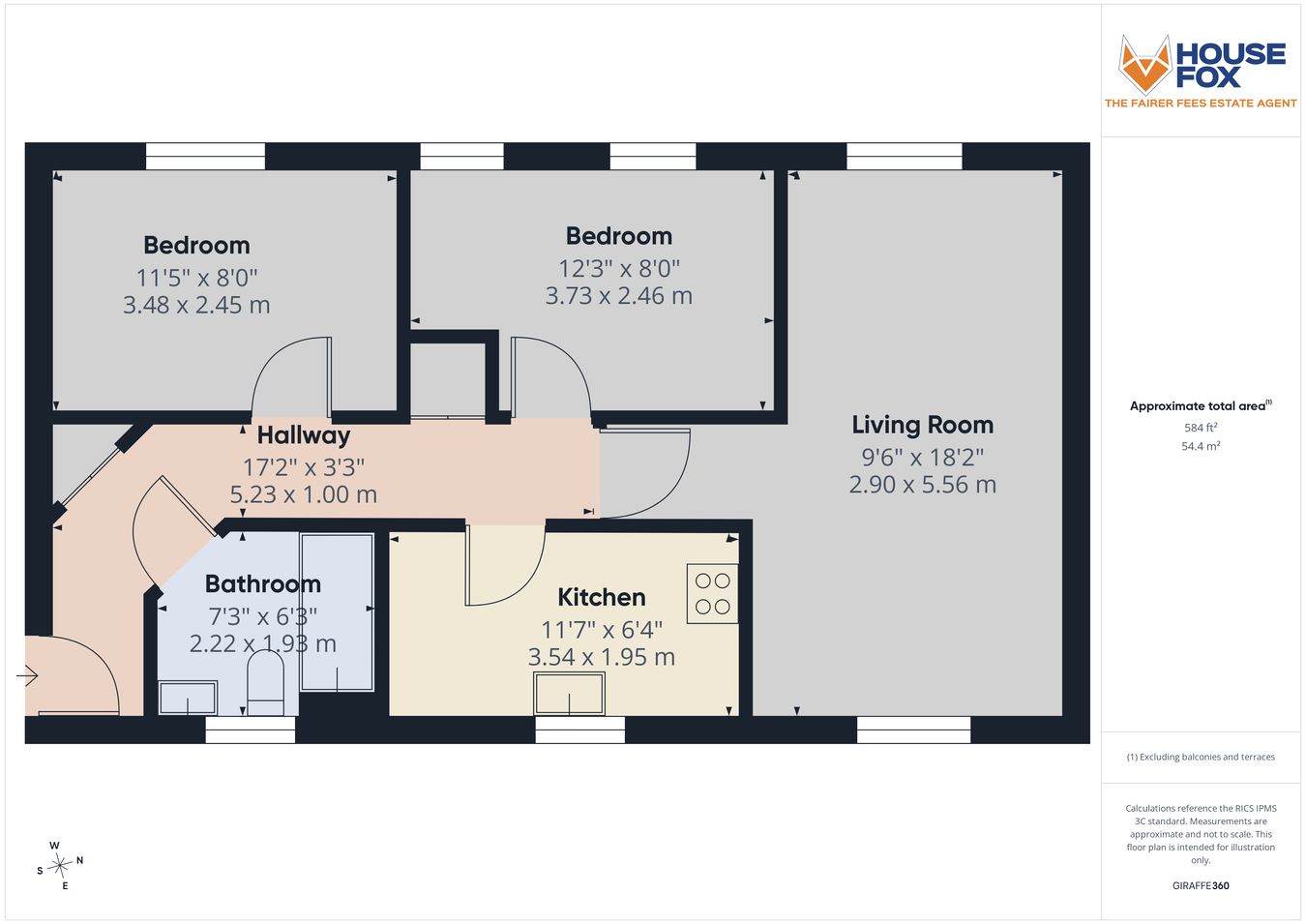 Apartment 1, 19, Mulholland Way, Highbridge floorplan
